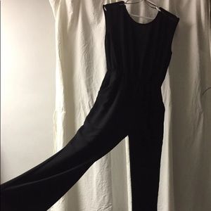 Black pant romper